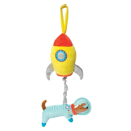 Manhattan Toy Cosmodog Crib and Baby Travel Accessory Rock-A-Bye Baby Pull Musical Toy