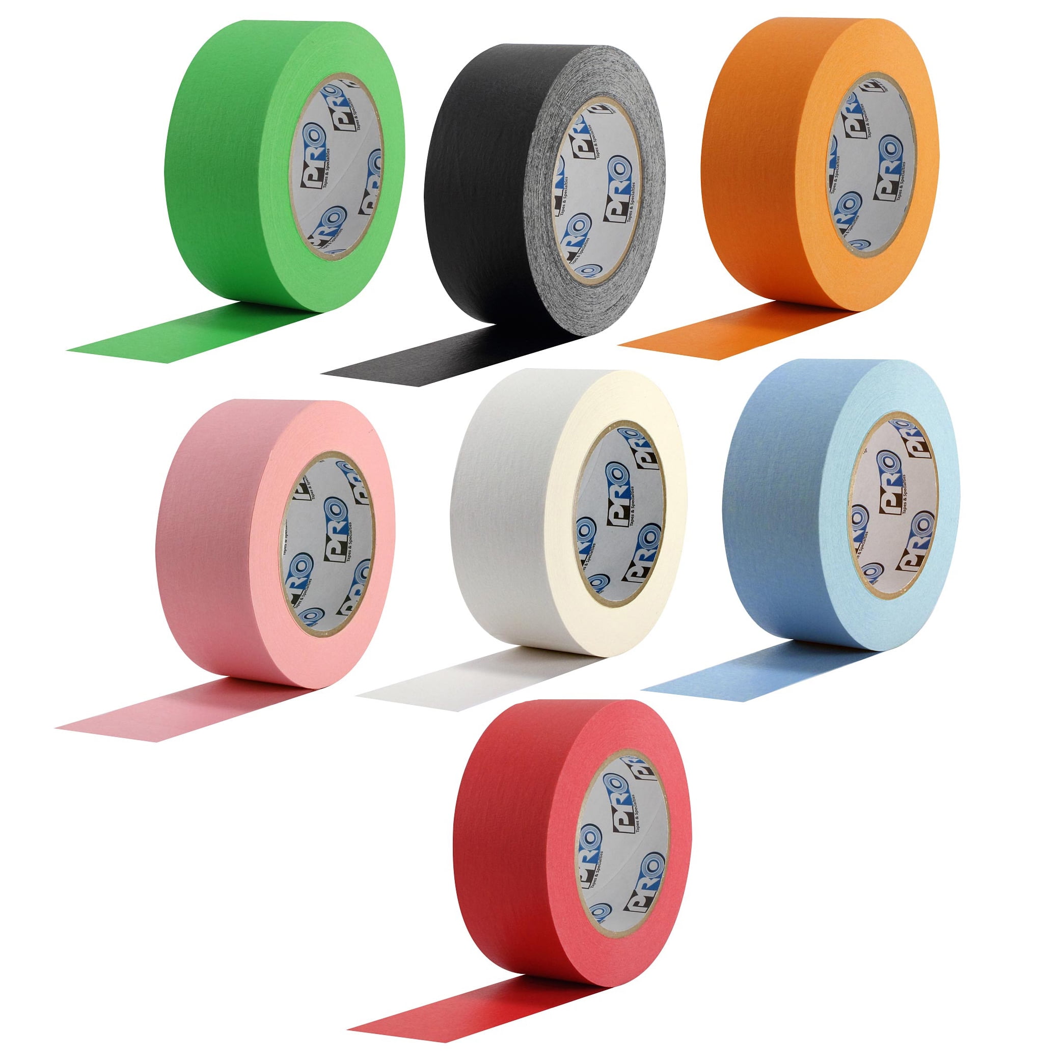 Black Pro Tapes PRO-46 Colored Masking Tape 1 in x 60 yds. 