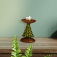 thumbnail image 4 of Candelabro navideño de resina candelabro portavelas candelabro decorativo candelabro para escritorio decoración interior ornamento 85 cm x 85 cm x 12 cm perfecl Porta vela, 4 of 7