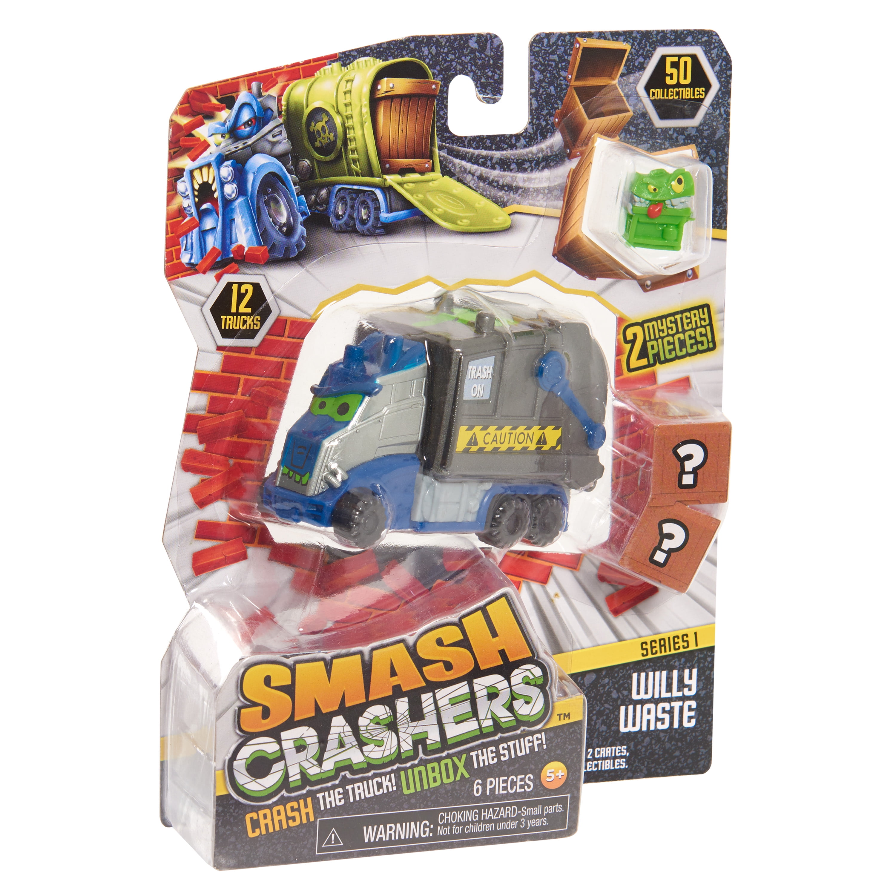 .com: Smash Crashers 3-Pack, Turnpike Ted, Rusty Rigs & Willy Waste,  Multi-Color : Toys & Games