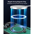 thumbnail image 5 of for iPhone 13 Pro Max Case with 360° Rotatable Magnetic Ring Stand, Large Window Design Compatible with Magsafe, -Grade Protection Shockproof Phone Cover for Women Men, Green, 5 of 15
