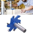 thumbnail image 3 of Slotting Milling Cutter 6 Flute Router Bit Slotting Router Bit Alloy Carbon Steel Extended Shank, 3 of 8