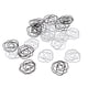 thumbnail image 5 of 20pc Rose Flower Clips De Papel Marcador De Libro Binder Clip Clip De Recibo, 5 of 6
