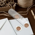 thumbnail image 3 of DINHEAROM 10Pcs Clear Plastic Coin Tubes for Collectors 11X3CM, 3 of 8