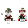 thumbnail image 6 of ESULOMP Christmas Decorations Savings! Christmas Calendar Elderly Snowman Figurine Wooden Creatives Home Decoration Holiday Desktop Decoration, 6 of 6