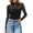 Black, variant on PRETTYGARDEN Womens Mesh Sheer Shirts Lace Long Sleeve Tops Soft Stretchy Knit, Crewneck See Through Floral Going Out Top, Work, Party Date Night Outfits, Fall Clothes