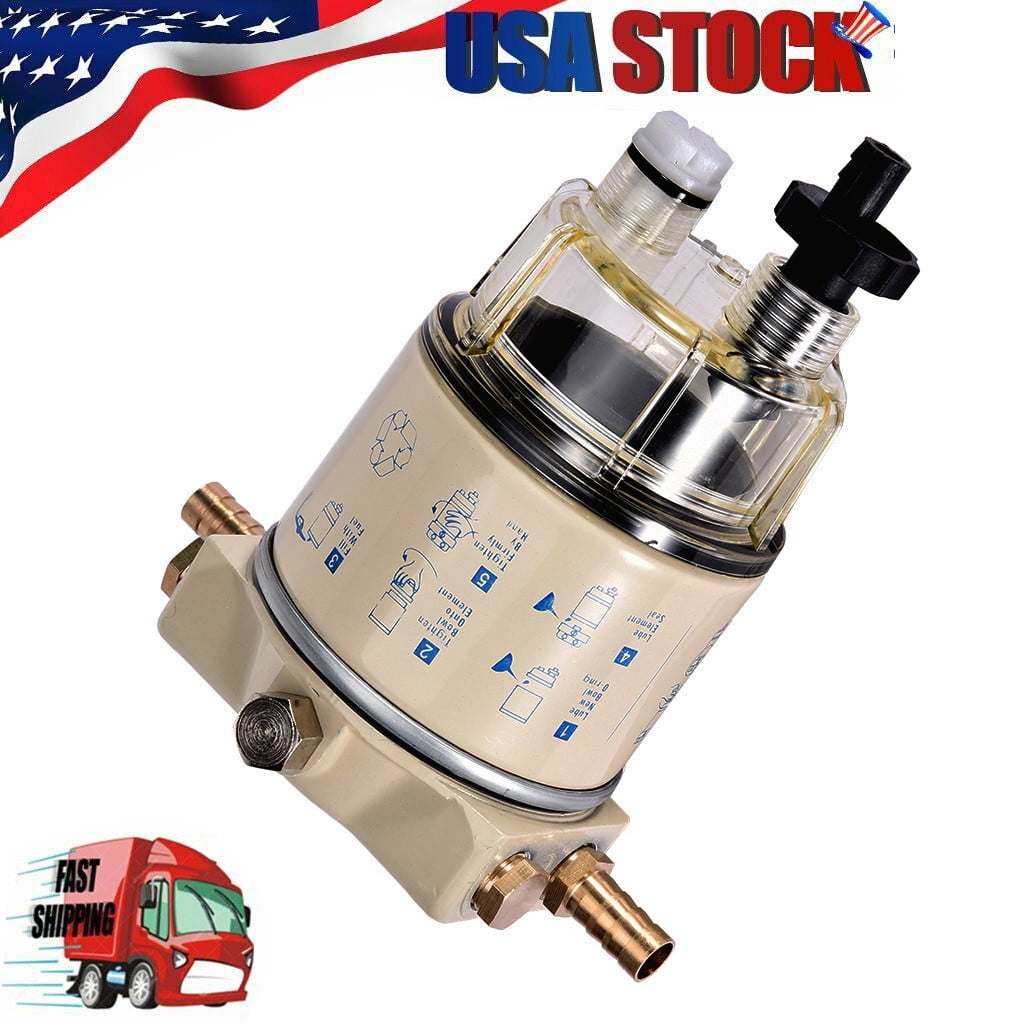 R12T Fuel Filter Water Separator 120AT With Fuel Fitting for Boat Marine Spin-on R12T Fuel Filter Water Separator 120AT With Fuel Fitting for Boat Marine Spin-on