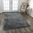 thumbnail image 2 of Alora Decor Oregon 7'6"x9'6" Solid Shag Gray/Tone on Tone Tufted Area Rug, 2 of 12