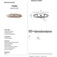 thumbnail image 2 of Alno A1475-BRZ Fiore Cabinet Backplate Bronze, 2 of 2