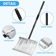 Yeyebest Aluminum Snow Shovel for Driveway Home Car , 53/66 inches