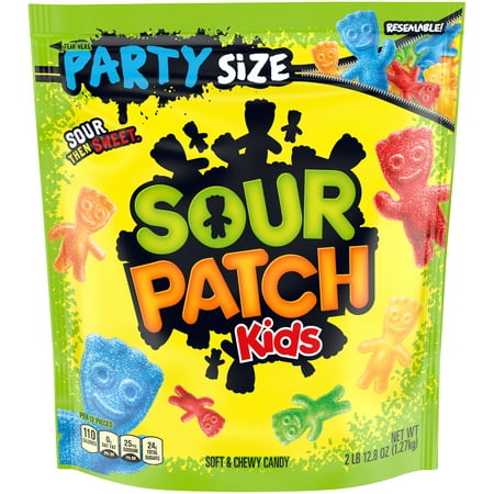 SOUR PATCH KIDS Original Soft & Chewy Candy, Party Size, 2 lb 12.8 oz Bag