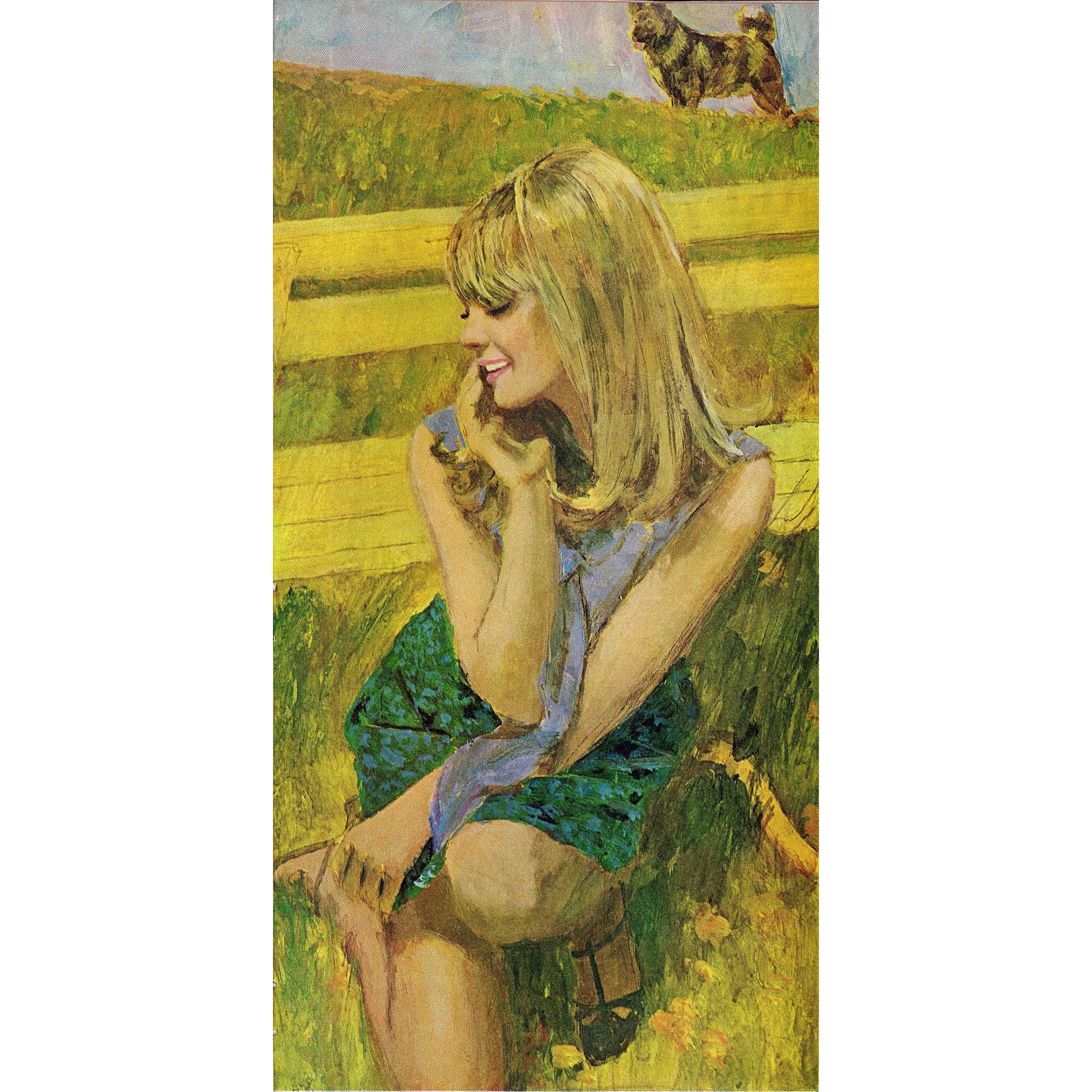 MARMONT HILL  - "Pastel Portrait" by Coby Whitmore Painting Print on Canvas - Multi-Color 12 x 24