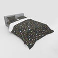 thumbnail image 3 of Ambesonne Floral Bedding Set 3 Pcs, Minimal Cartoon Flowers, Twin XL, Olive Green Dried Rose, 3 of 3