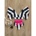 thumbnail image 2 of Franhais Girl's 2pcs Bathing Suit,Lemon/Starfish Baggy Sleeve Swim Tops + High Waist Bathing Shorts, 2 of 8