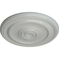 thumbnail image 3 of Ekena Millwork 19 3/4"OD x 1 1/2"P Kepler Traditional Ceiling Medallion (For Canopies up to 4 1/2"), Hand-Painted Frost, 3 of 5