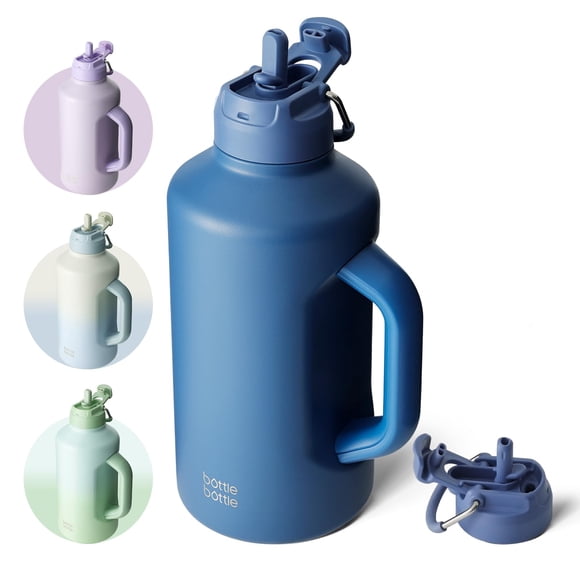Botella Aislada BOTTLE BOTTLE 1.9L con Pajilla y Tapa Doble