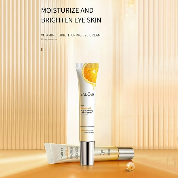 Puntoco Crema para ojos con vitamina C: ilumina el cutis en general, hidrata y nutre el contorno de ojos, 20 g