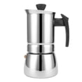 thumbnail image 1 of Verdant Touch Home Supplies Cafetière à moka portable en acier inoxydable pour la maison et le bureau 4 tasses 200 ml, 1 of 14
