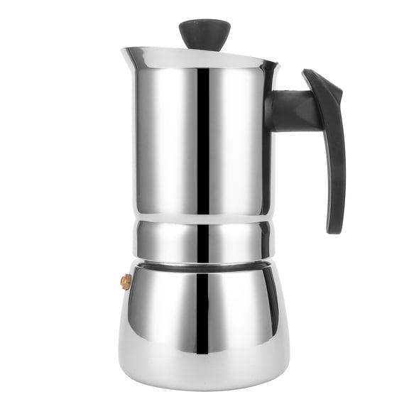 Stainless Steel Moka Pot Portable Coffee Maker Brewing Coffee Machine Coffee Machine Maker for Home Office[200ml]
