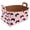Multicolor 4, variant on Football Pattern Grey Storage Basket Collapsible Storage Bin, PU Foldable Basket Convenient Box Storage Organizer with Handles for Shelves Office Bedroom Closet Nursery Toys Laundry