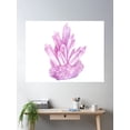 thumbnail image 2 of Crystal Cluster Poster Wall Art, Modern Wall Decor For Living Room Bedroom, 24x36 UNFRAMED, 2 of 3
