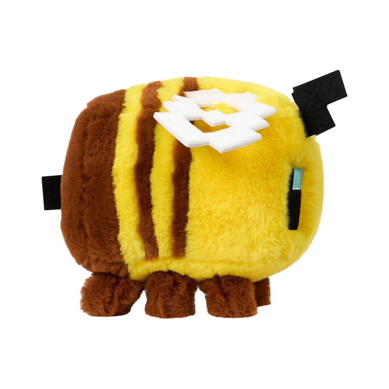 Minecraft Bee Plush Toy, 8-inch Collectible Soft Doll Inspired by