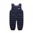 thumbnail image 5 of Uccdo Baby Winter Down Snow Pants Overalls Snowsuit Toddler Boys Girls Warm Down Jumpsuit Zipper Snow Bibs Pants 6M-4T, 5 of 6