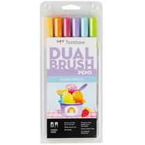 Tombow Dual Brush Pens - Set of 6, Yay Sorbet