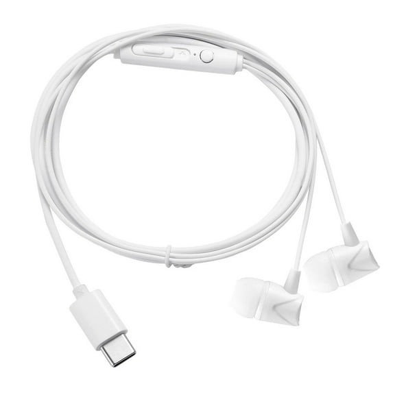 Corded Earbuds/Headset/Phone Calls/Headphones Bass Treble Microphone USB-C Plug