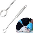 Xssm Lung Scraper - Food Grade Stainless Steel Long Handle Sharp Zigzag ...