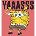 thumbnail image 2 of Boy's SpongeBob SquarePants Yasss Cheer  Performance Graphic Tee Red Heather X Large, 2 of 4