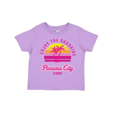 

Inktastic Summer Enjoy the Sunshine Panama City Florida in Pink Gift Toddler Boy or Toddler Girl T-Shirt