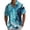 Cyan, variant on Hawaiian Shirt For MenVintage Button Down Bowling Shirts Short Sleeve Summer Beach Shirt,Size M-4XL