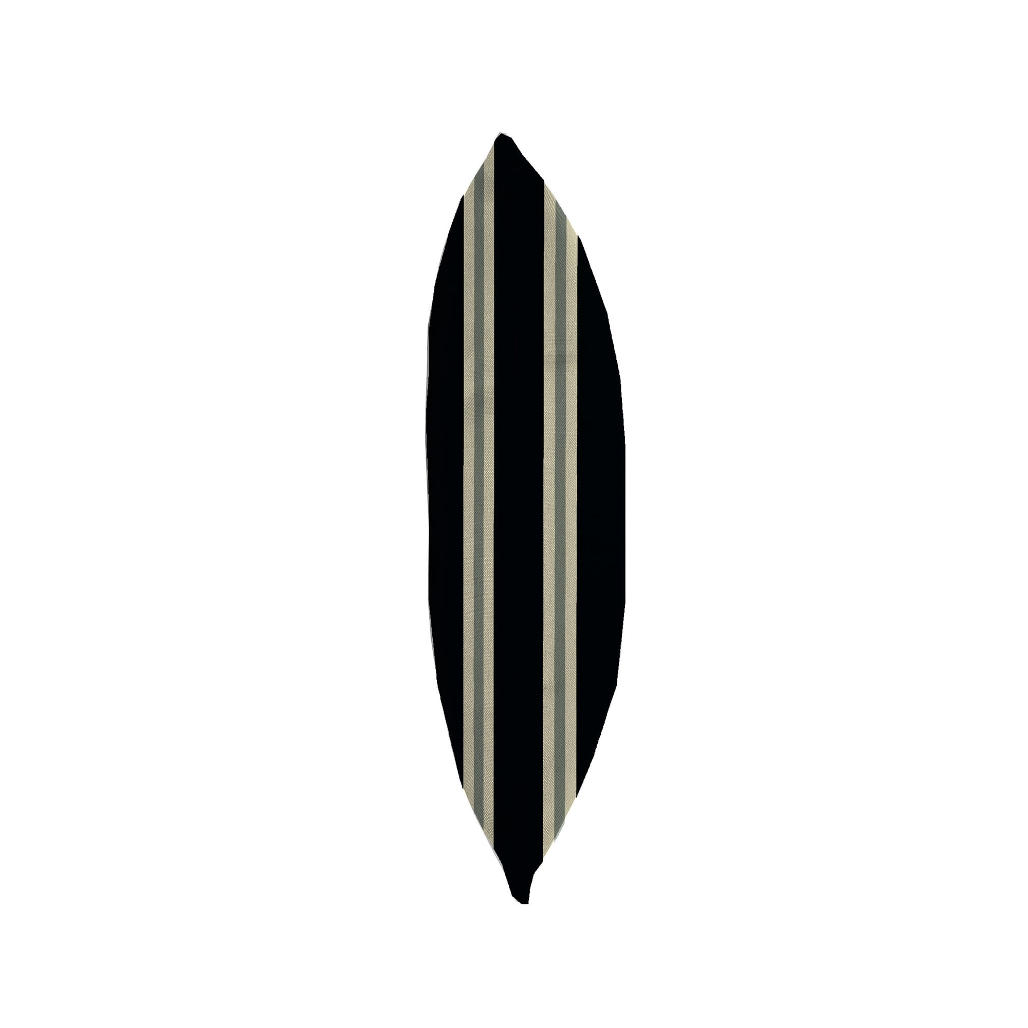 Jordan Manufacturing 18" x 18" Platt Ink Black Stripe Square Outdoor Throw Pillow (2 Pack)
