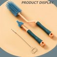 thumbnail image 3 of Baby Bottle and Nipple Brush Silicone Bottle Brush Long Spinning Handle Cleaning Brush for Cleaning Breast Pump - green, 3 of 6