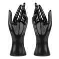 thumbnail image 3 of 2 uds maniquí femenino Sunnimix mano joyería Soporte de exhibición anillos modelo Decoración negro, 3 of 8