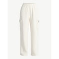 thumbnail image 4 of No Boundaries Fleece Cargo Wide-Leg Pants, 30'' Inseam, Women's XXS-XXL, 4 of 4