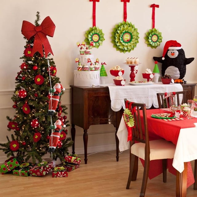 Navidad En Escalera De Cuerda árbol De Navidad Decoración 1 Hombre 30cm Yotijar Santa Claus Figure Xmas Decor