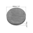 thumbnail image 2 of Uxcell Round Graphite Block Disk Ingot Graphite Electrode Plate 30x5mm for Melting Casting, Electrolysis, Pack of 3, 2 of 4