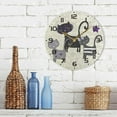 thumbnail image 7 of GZHJMY Cute Cats on Polka Dots Wall Clock, 10" Silent Non Ticking Round Clock, Oil Painting Easy to Read Clock for Living Room Bedroom Bathroom Home Decor Holiday Gifts, 7 of 7