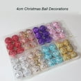 6pcs Christmas Ball Ornaments Mini Gold Silver Pink Purple Baubles