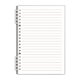 thumbnail image 2 of Cuaderno A5 con anillas desmontables | Carpeta con tapa transparente para estudiantes | Bloc de notas de hojas sueltas con cuadrícula para tomar apuntes en la escuela, la universidad y la oficina, 2 of 6