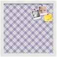 thumbnail image 2 of PinPix 17x17 Custom Cork Bulletin Board Argyle Lilac Poster Board Has a Fabric Style Canvas Finish, Framed in Argyle Lilac, by ArtToFrames (PinPix-639), 2 of 6