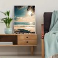 thumbnail image 5 of Beach Surfboard Sunset Canvas Wall Art，Suitable for Living Room，Bedroom，Bathroom，Office，and Hotel Decoration., 5 of 8