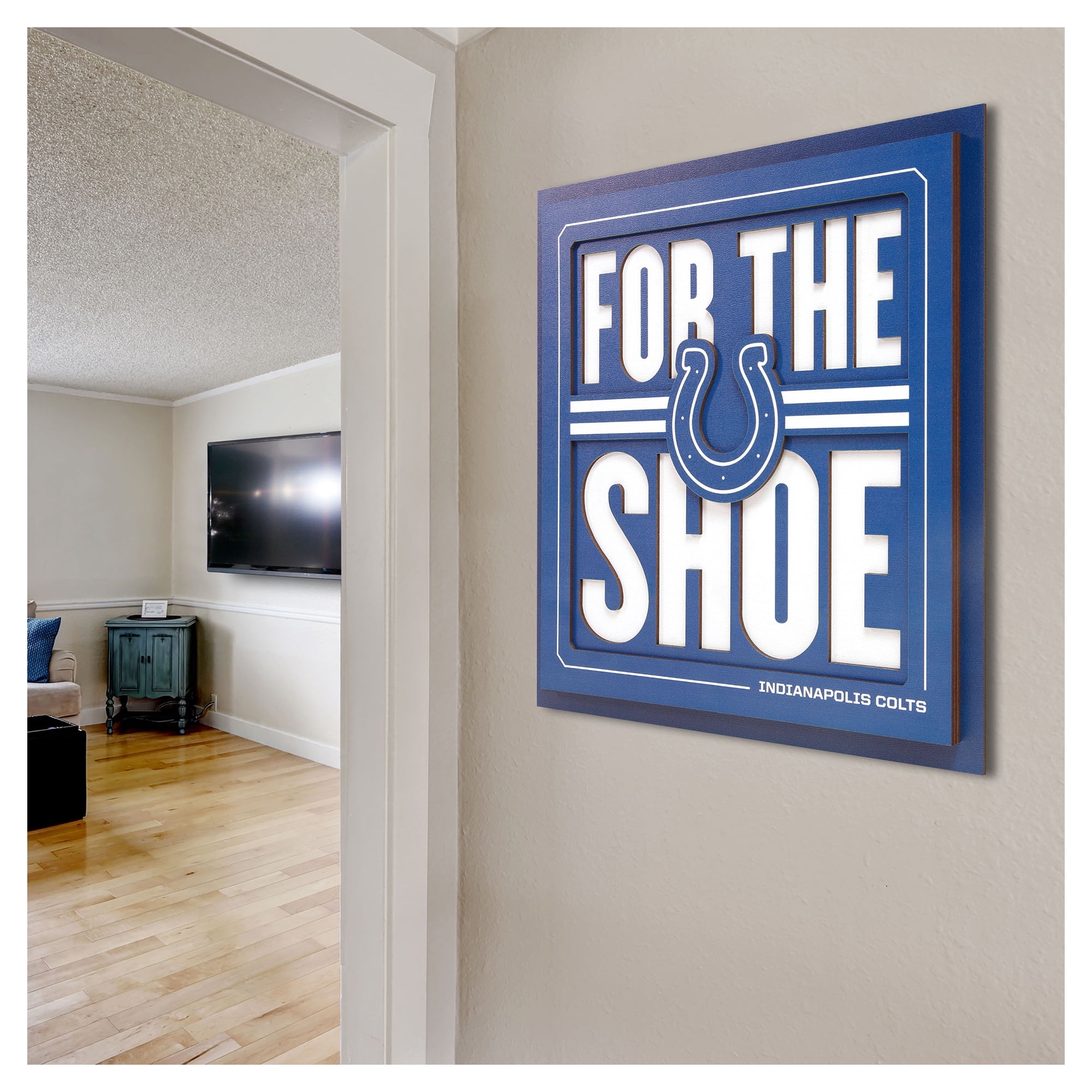 IDNA Indianapolis Colts 12" x 12" Slogan Series 3D Wall Art