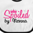 thumbnail image 4 of Inktastic Spoiled by Nonna Girls Baby Bib, 4 of 4