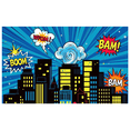 thumbnail image 3 of Comic Style Cityscape Background Banner with Explosion Elements Party Decorations Photo Props Backdrop for Kids Party Themed Party Cosplay Party, 3 of 7