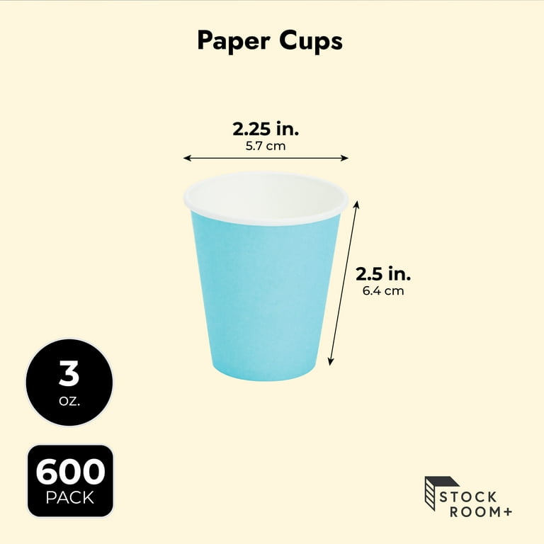 3 oz Marble Small Paper Cups for Bathroom, Rinsing, Mouthwash (600 Pack)