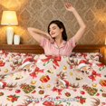 thumbnail image 5 of Qpednta Xmas Deer Bow Duvet Cover Set, Lightweight Bedding Set, Washable Comforter Cover, 3 Pieces Full Bedding Comforter Sets, Bedroom Decor for Guest Room Dormitory, 5 of 7
