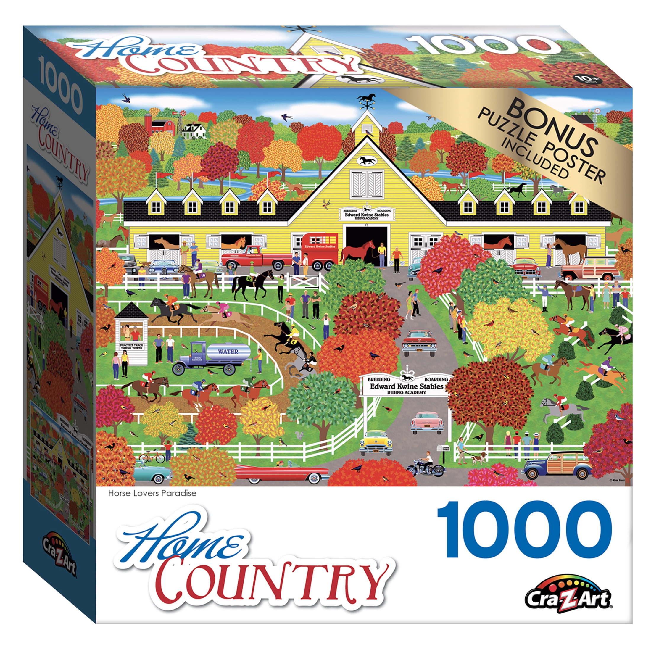 Cra-Z-Art Home Country 1000 piece Jigsaw Puzzle - Horse Lovers Paradise